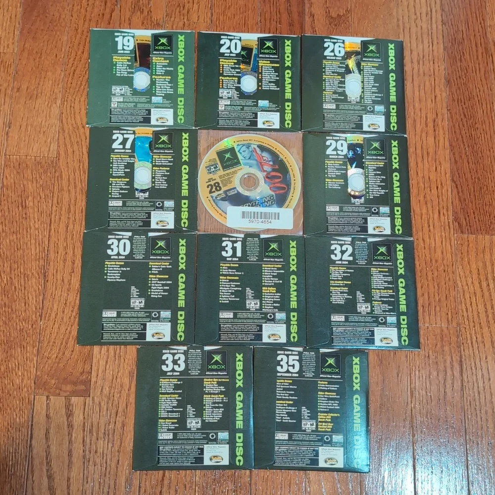 Xbox Demo Discs Offical Xbox Magazine Issues 19 20 26 27 28 29 30 31 32 33 35